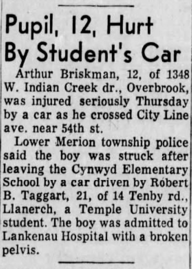 Robert Taggart Car Accident